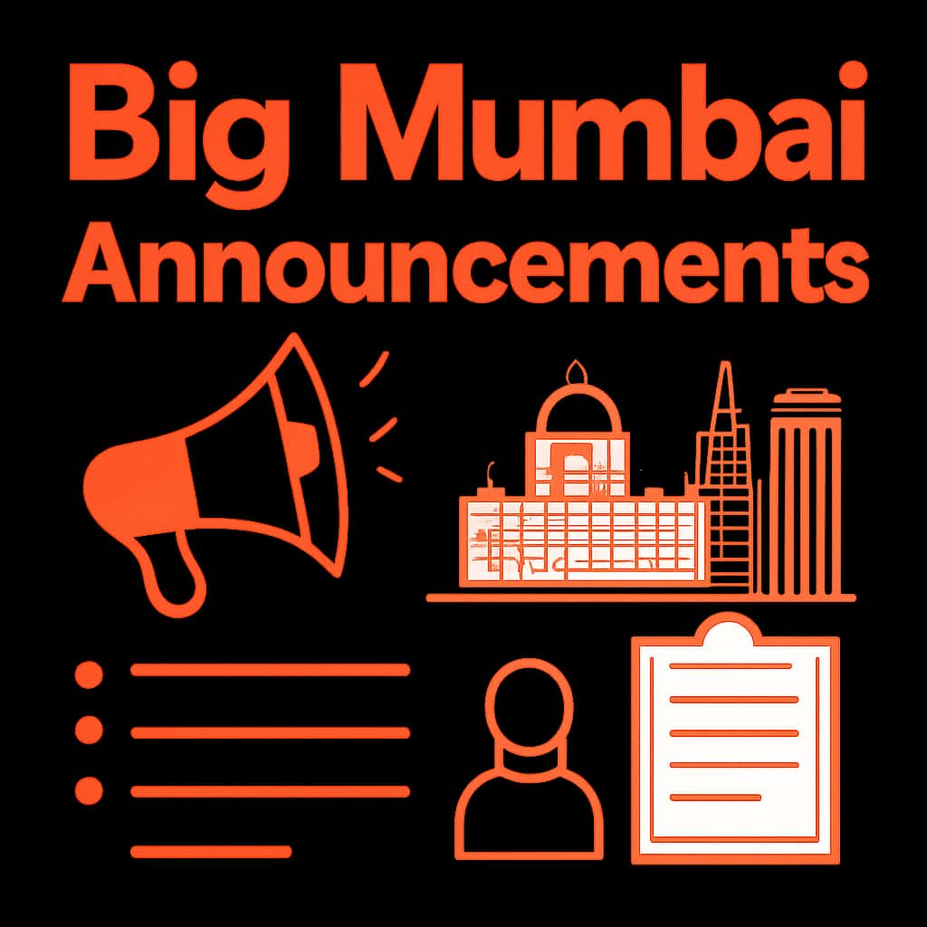 An educational diagram related to Big Mumbai Announcements.