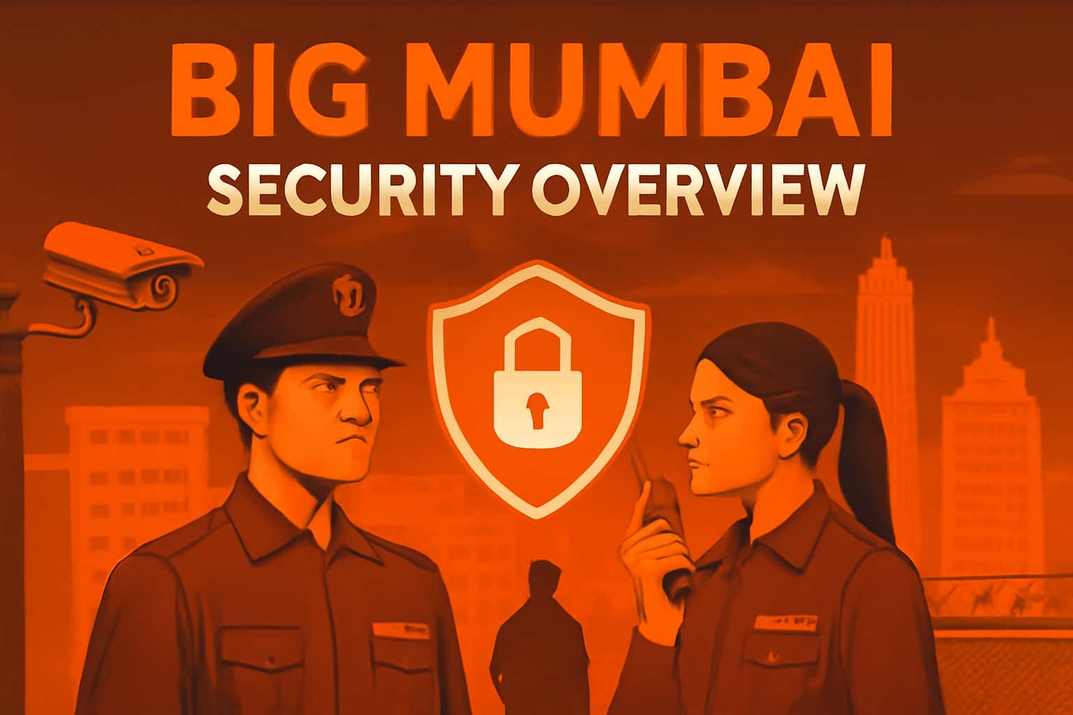 A high-tech visualization related to Big Mumbai Security Overview.
