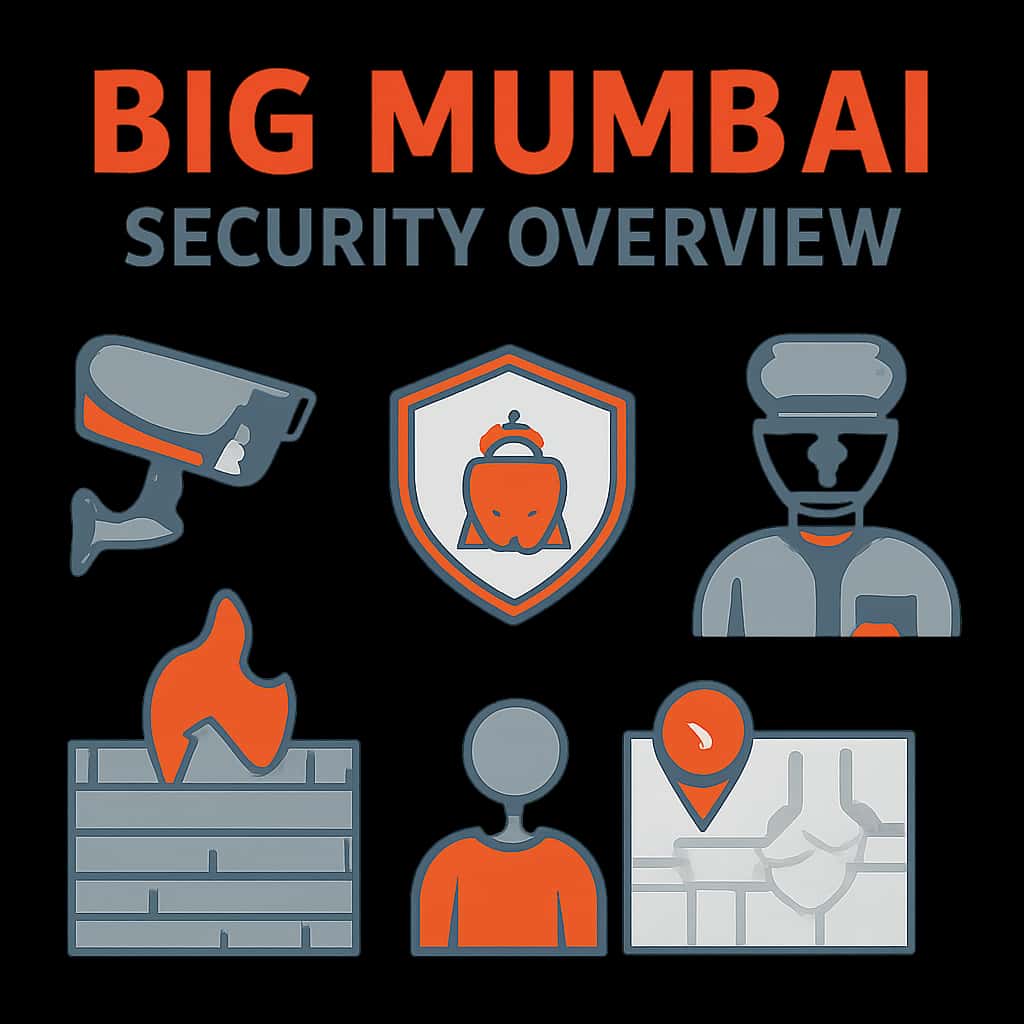 An educational diagram about Big Mumbai Security Overview.