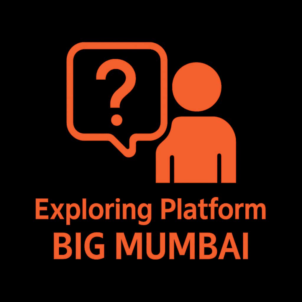 Icon badge for Exploring Big Mumbai Platform featuring the text 'Big Mumbai'.