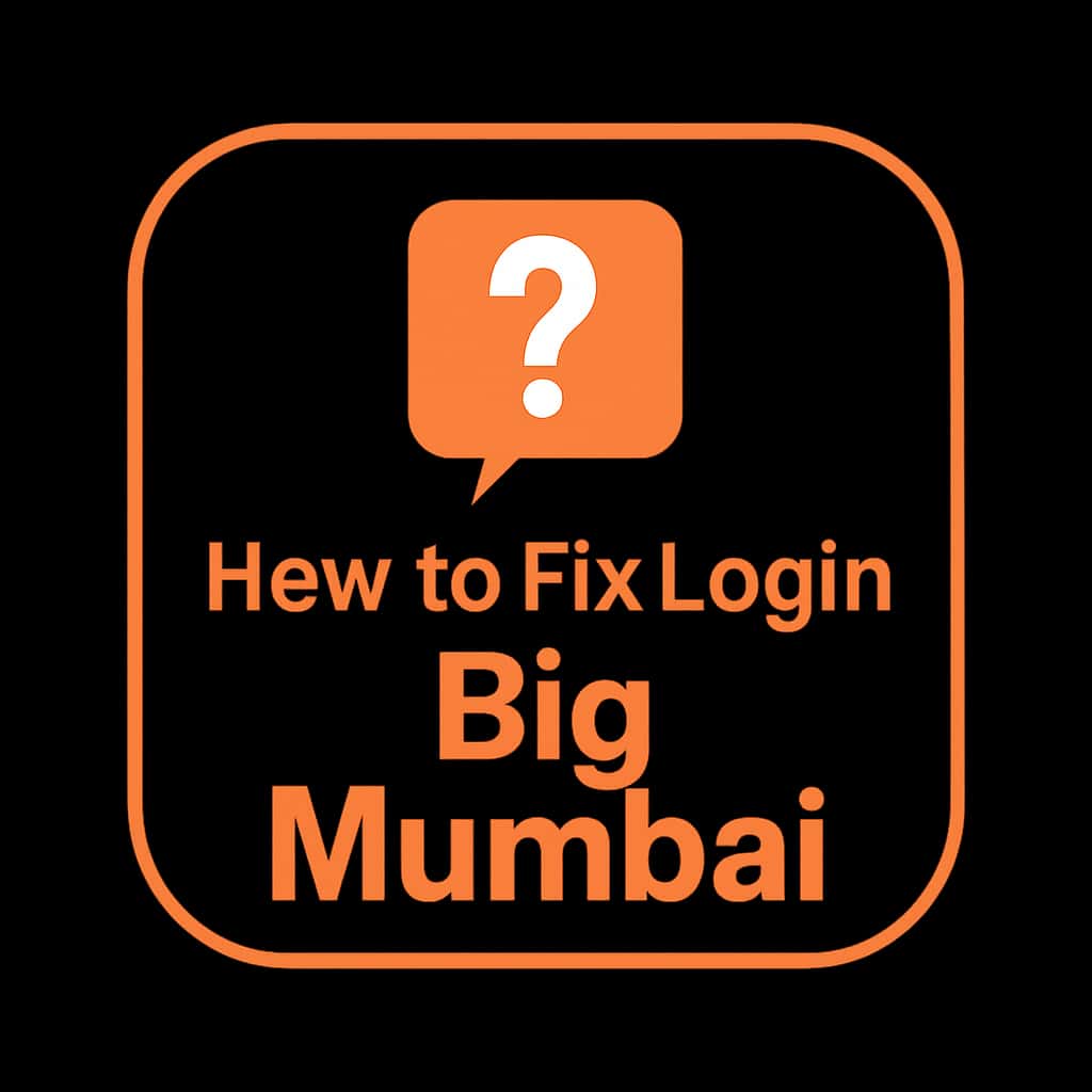 An icon representing login help for Big Mumbai.