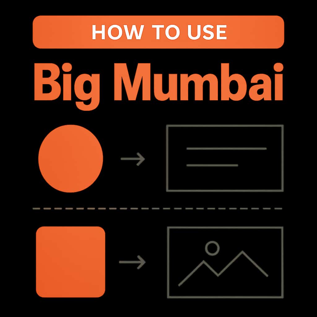 An educational diagram detailing features of Big Mumbai.