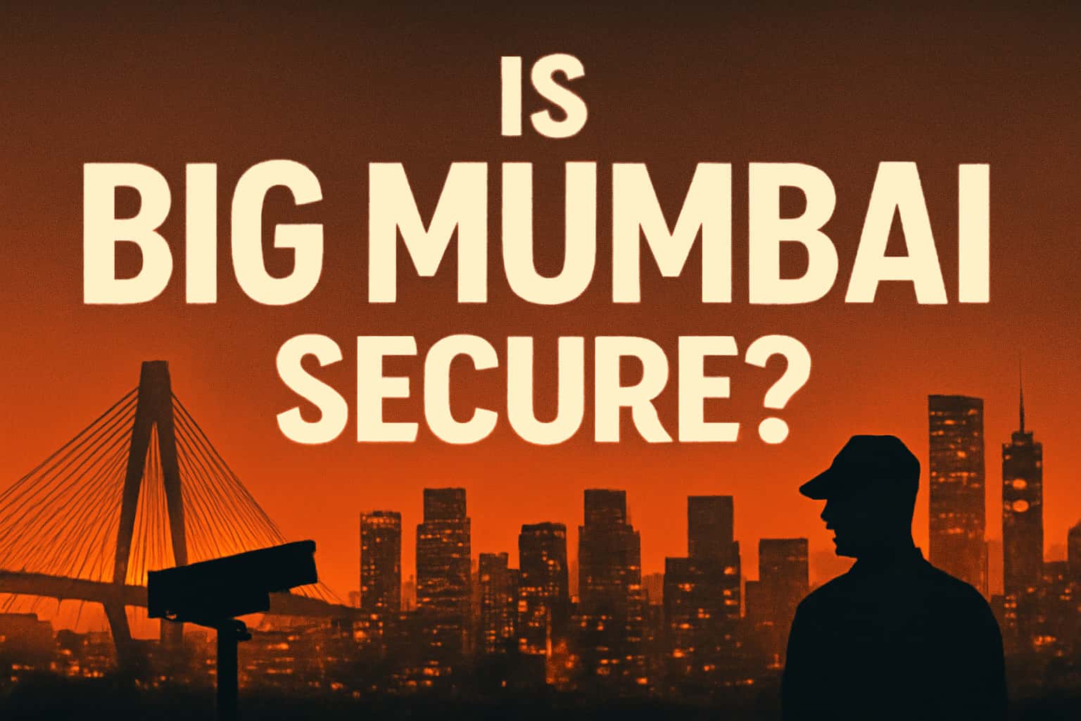 An informational scene depicting security features of Big Mumbai with the text 'Big Mumbai' prominently displayed.