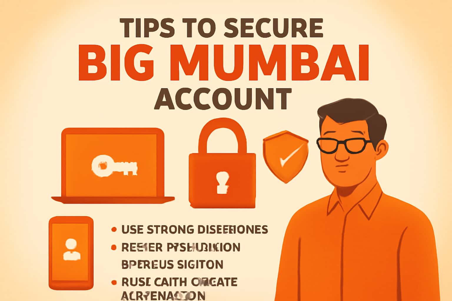 A professional representation of secure account management for Big Mumbai.