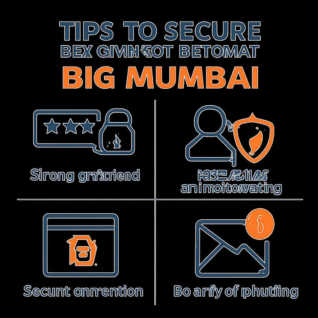 An educational diagram illustrating security measures for Big Mumbai account.
