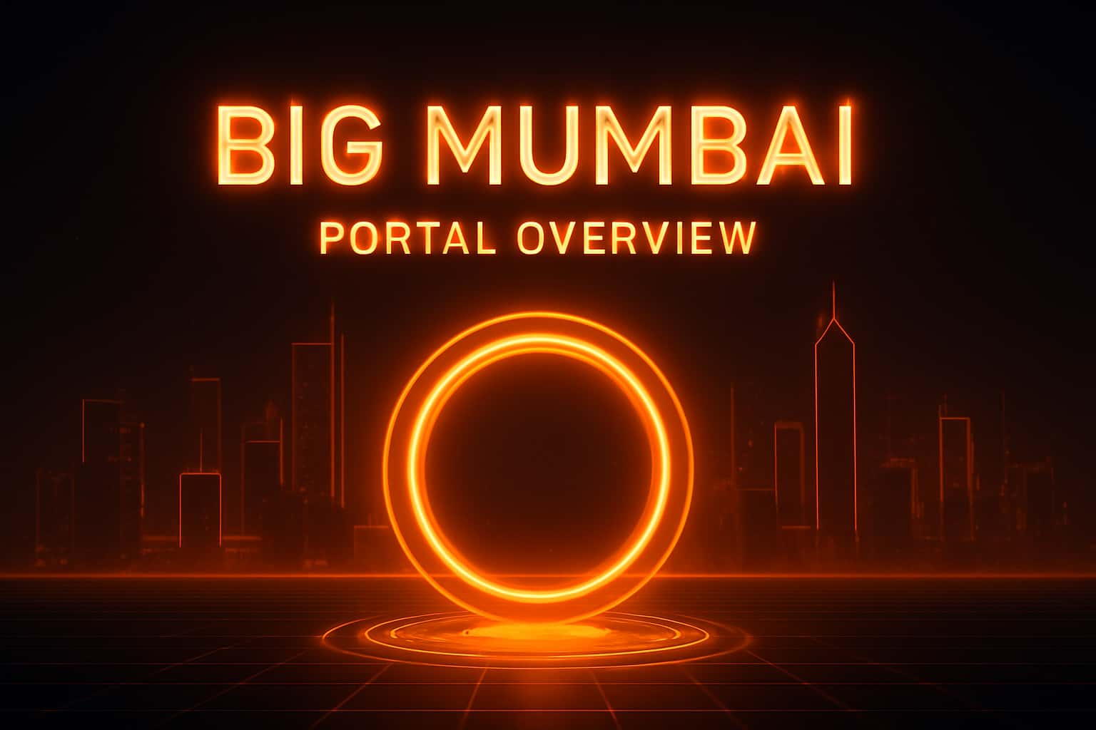 Futuristic neon landing page design